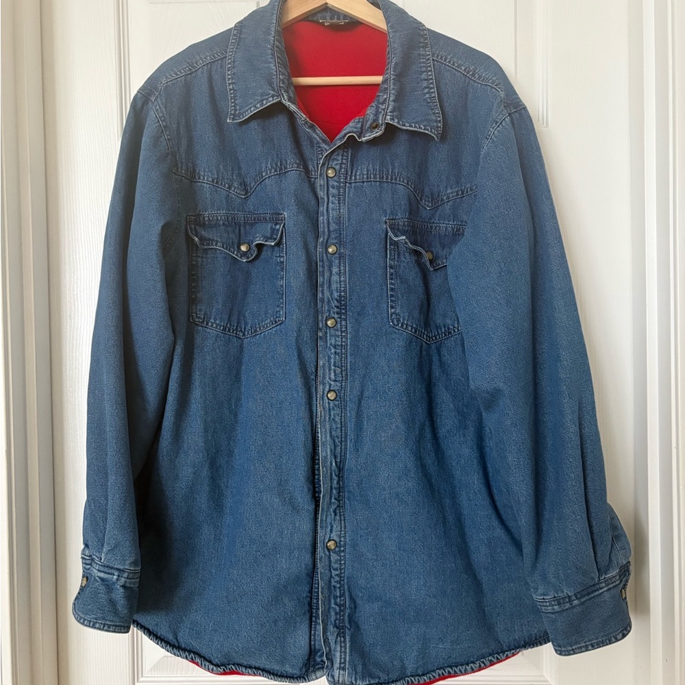 Denim Flannel Lined Jacket - Picture 2 of 8